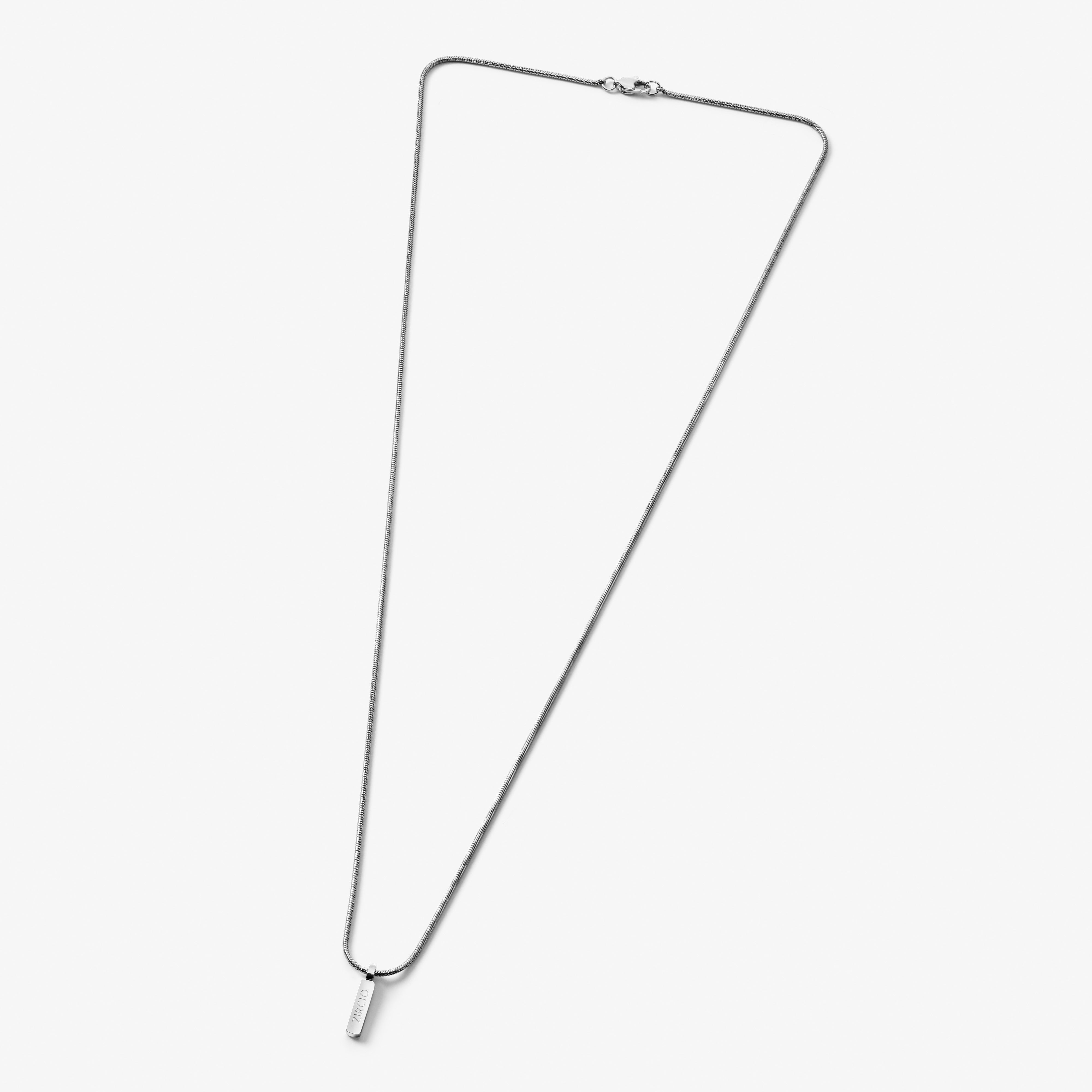 Snake Chain Necklace with Pendant