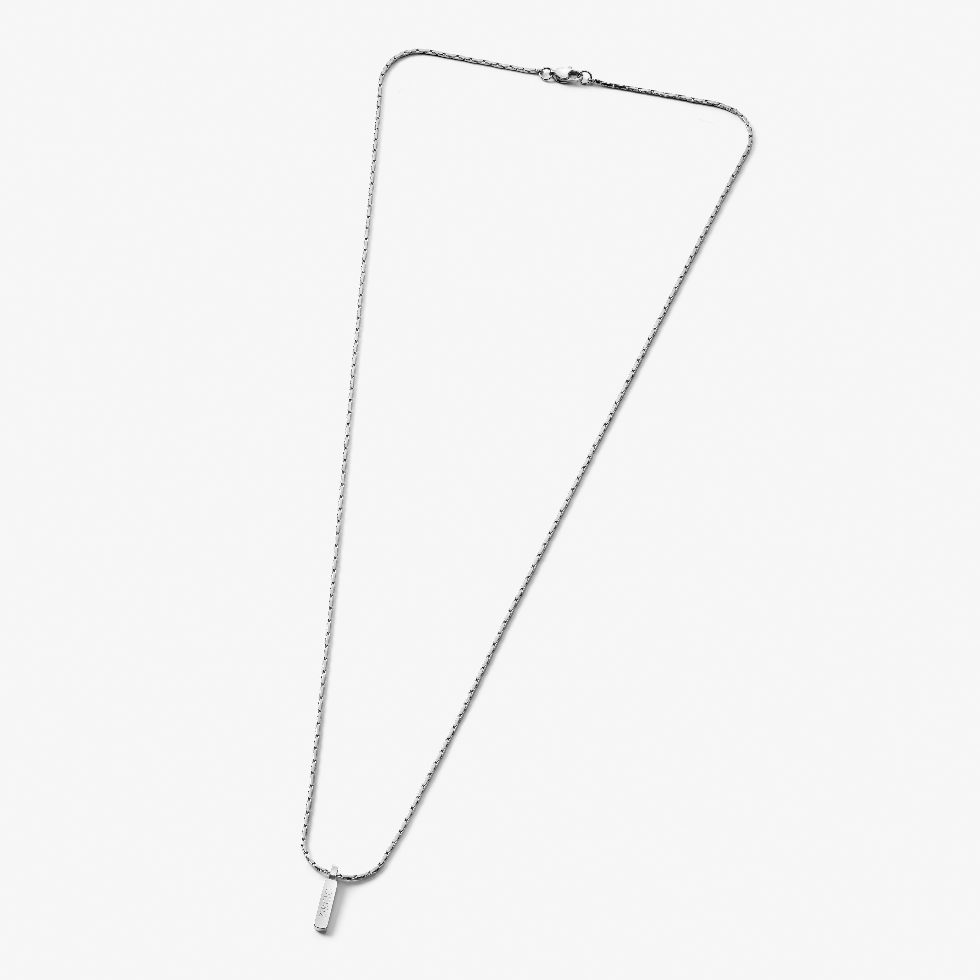 Bone Chain Necklace with Pendant