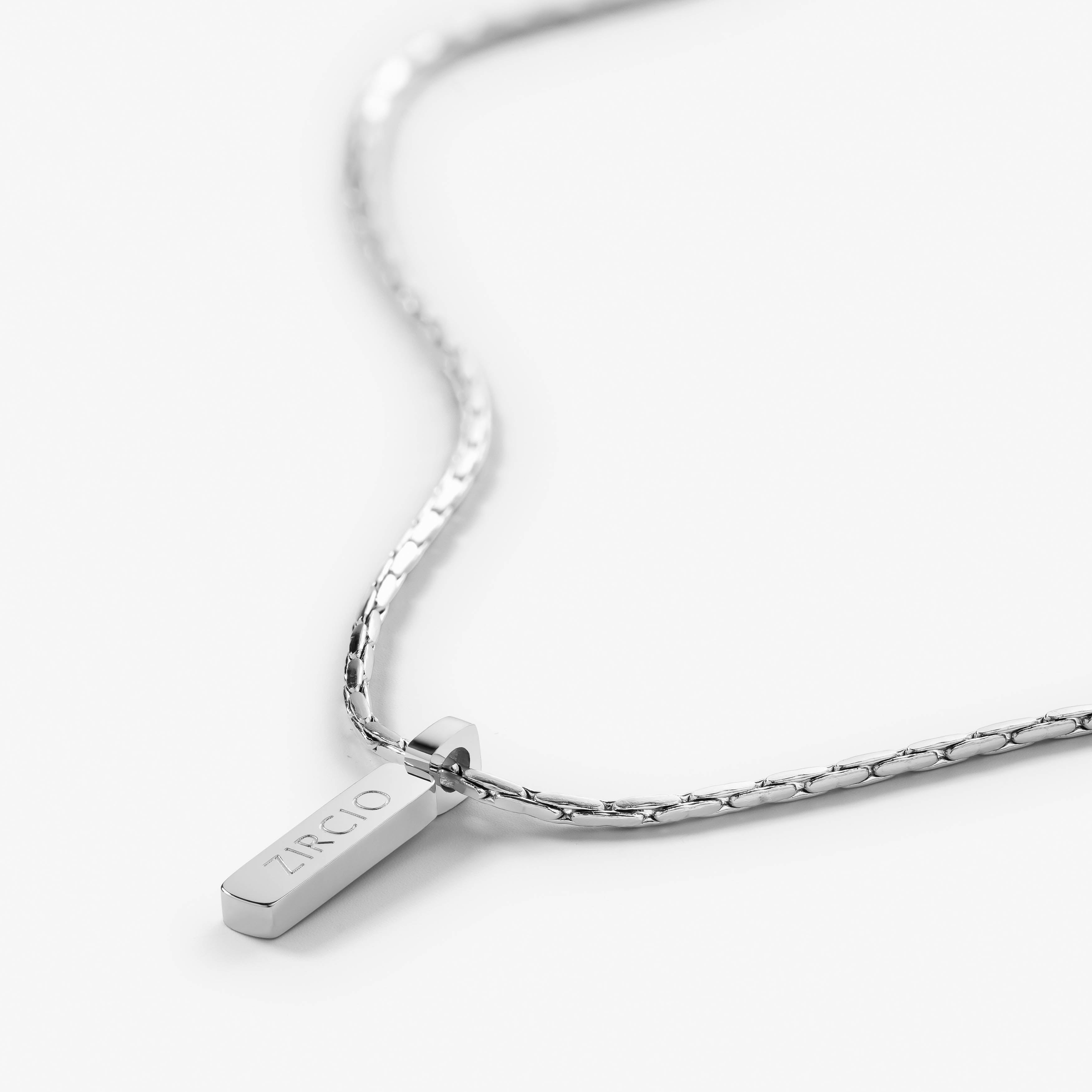 Bone Chain Necklace with Pendant