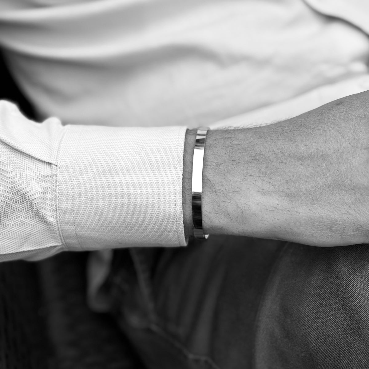 Minimale armband met afgeronde rand