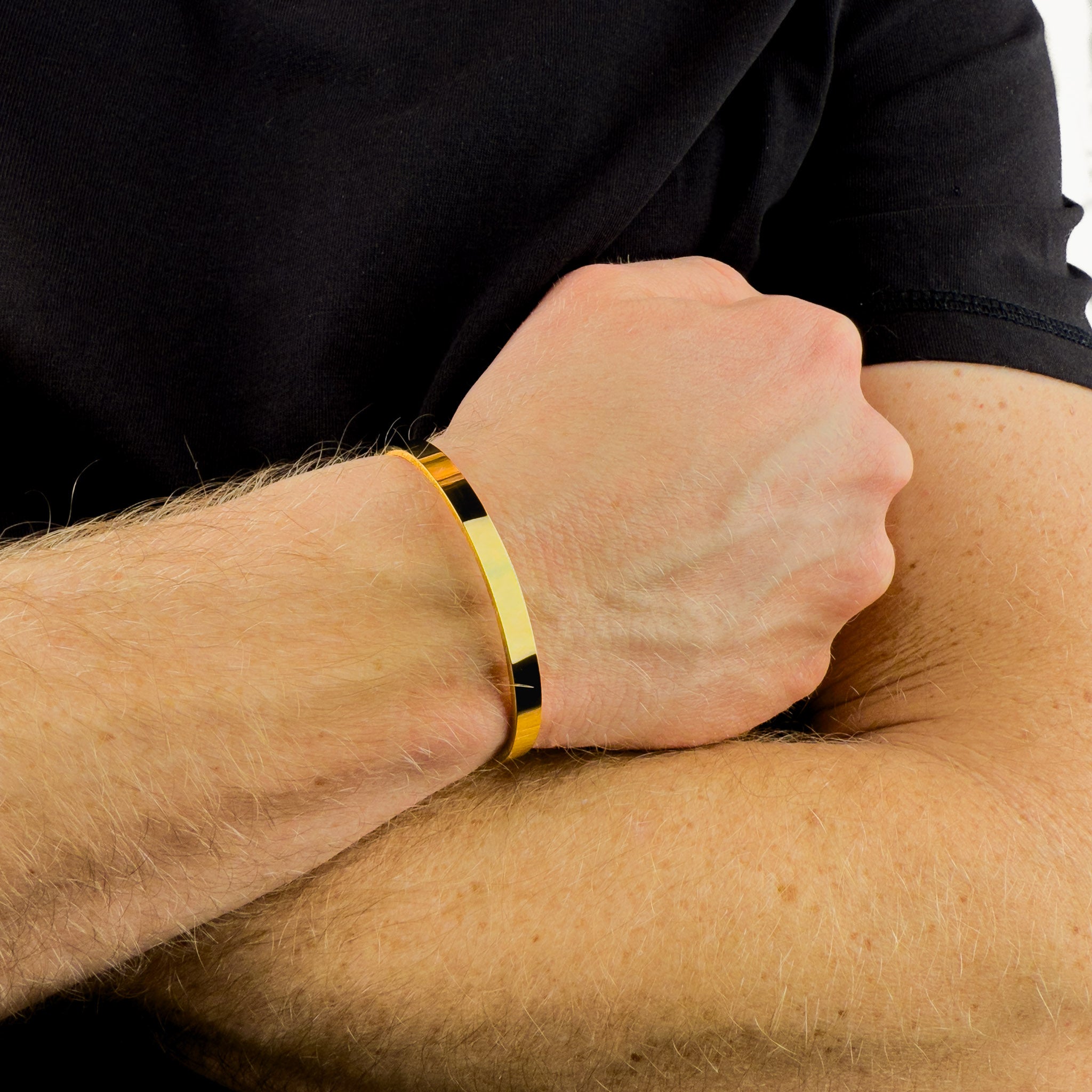 Minimale armband met afgeronde rand