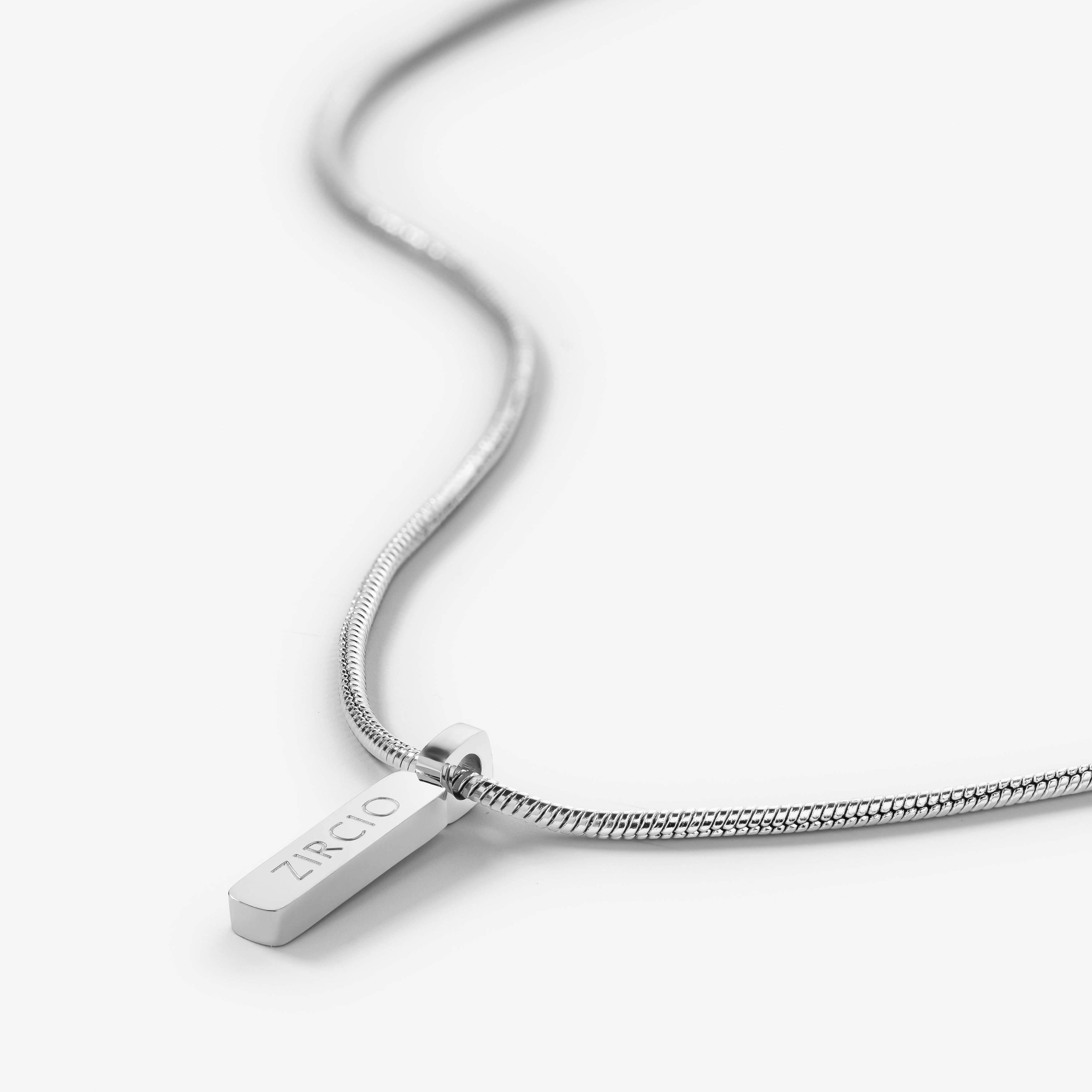 Snake Chain Necklace with Pendant