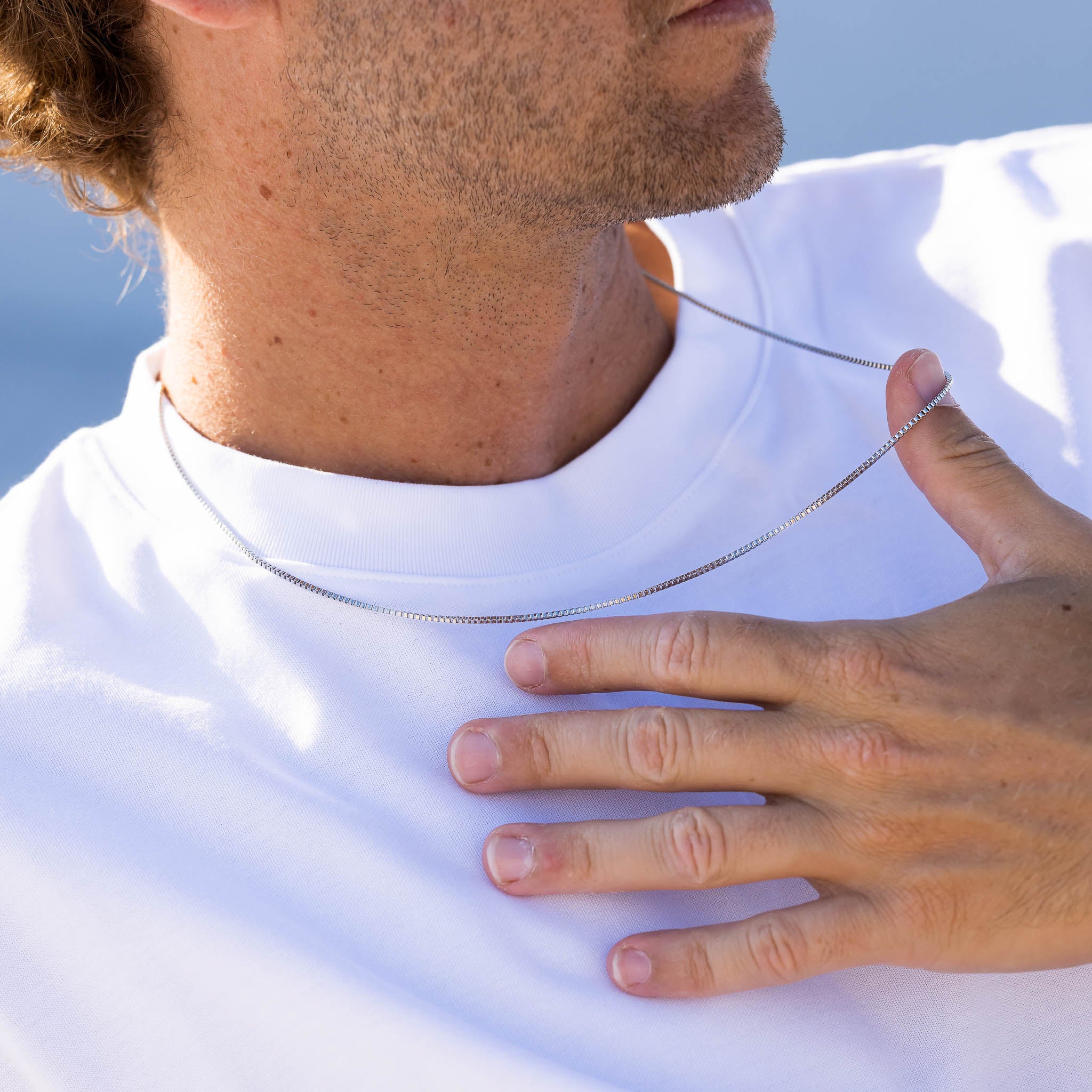 Box Cube Chain Necklace