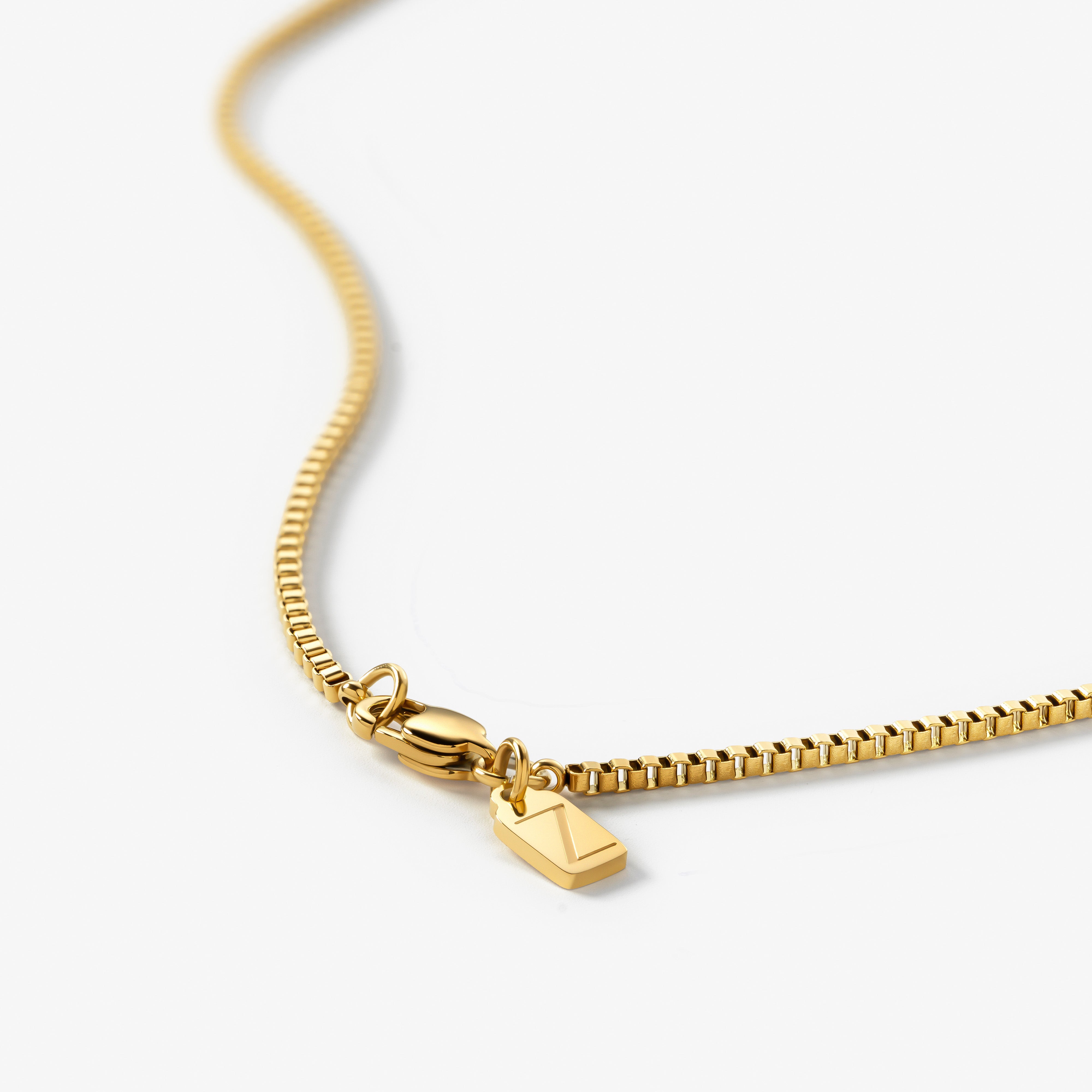 Box Cube Chain Necklace