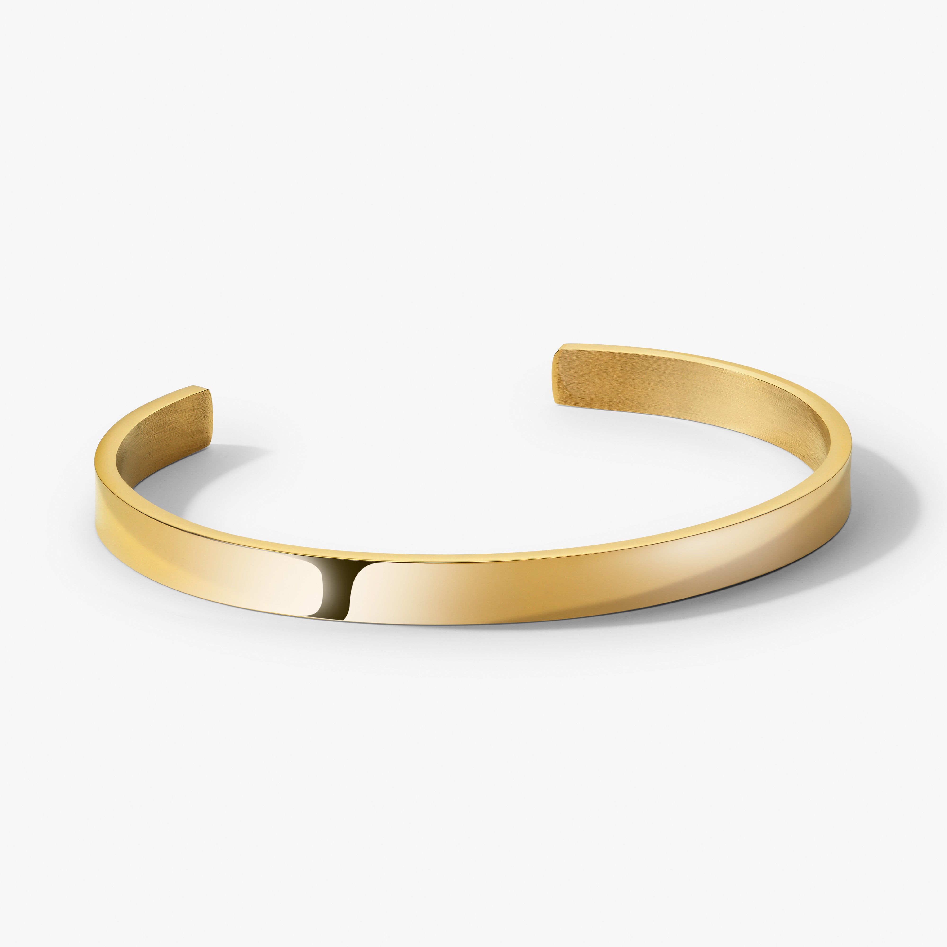 Straight Edge Bangle Cuff Minimal