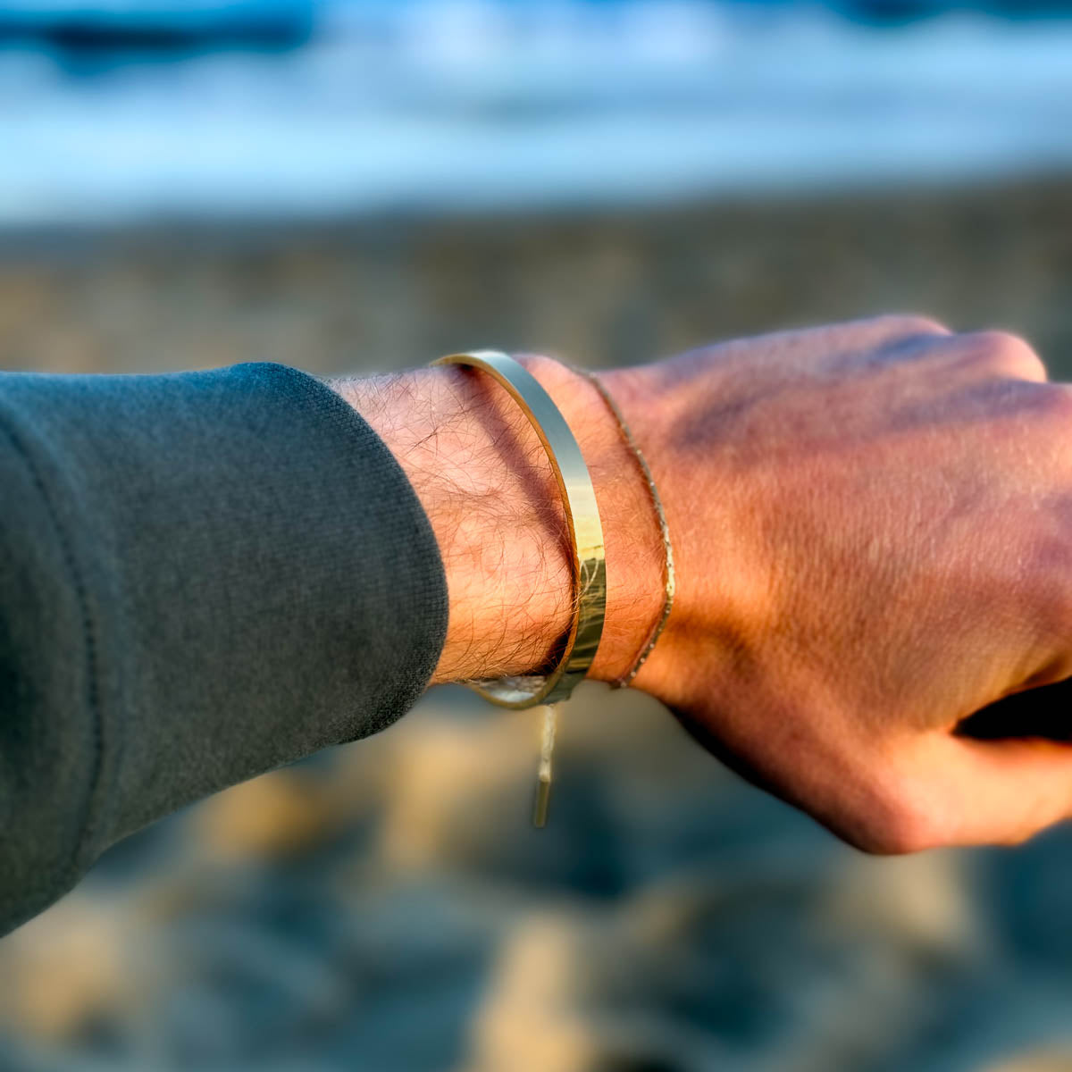 Rounded Edge Bangle Cuff Minimal