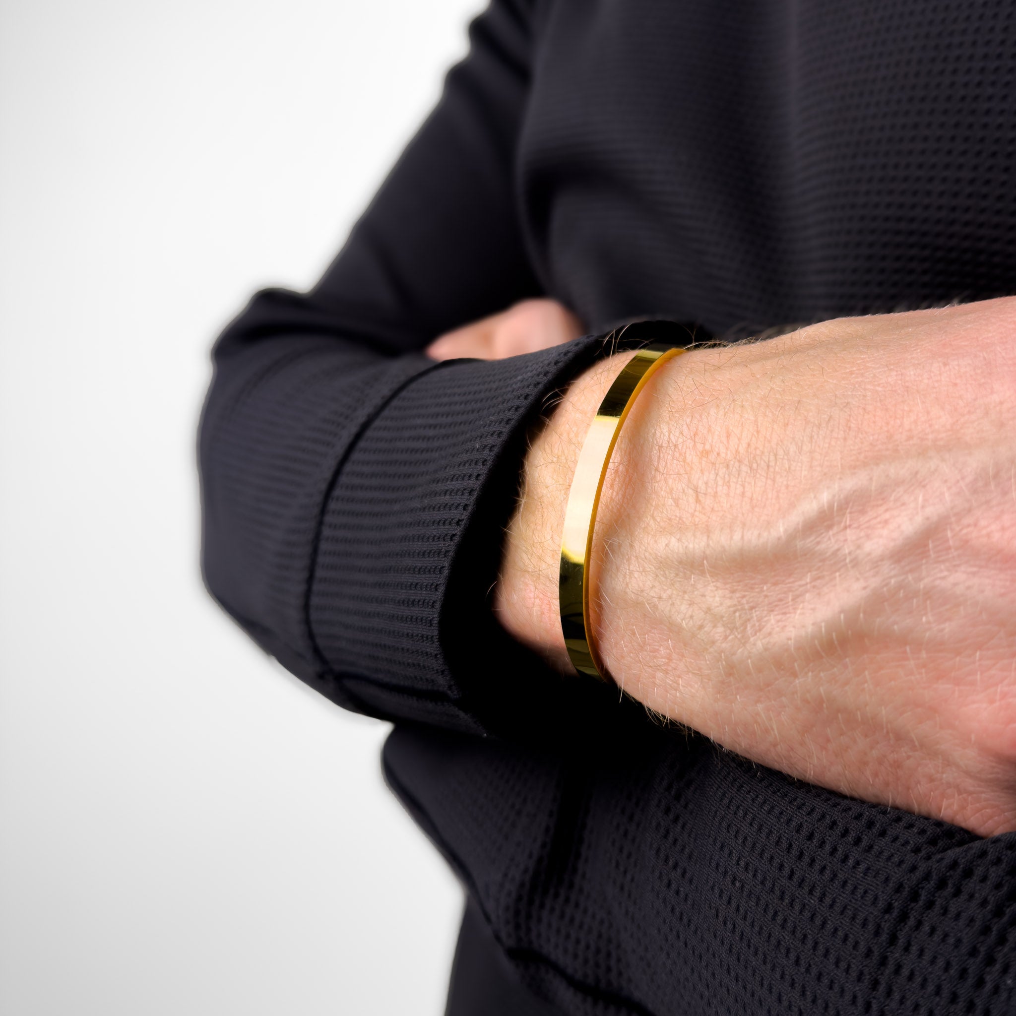 Straight Edge Bangle Cuff Minimal